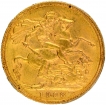 Gold Sovereign Coin of King Edward VII of United Kingdom of 1908.