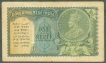 One Rupee Note of King George V Signed by J.W. Kelly of 1935.