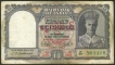 Ten Rupees Note of King George VI of Burma Issue.