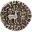 Silver Drachma Coin of Amoghbuti of Kuninda Dynasty.