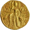 Gold Dinar Coin of Kanishka III of Kushan Dynasty of Shiva type.