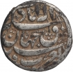 Silver One Rupee Coin of Akbar of Allahabad Mint.