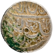 Rare Retograded Silver Rupee Coin of Muhammad Shah of Shahjahanabad Dar ul Khilafa Mint.