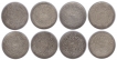 Lot of Eight Silver Rupee Coins of Mir Mahbub Ali Khan of Haidarabad Farkhanda Bunyad Mint of Hyderabad.