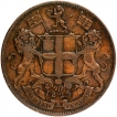 Copper Four Pies Coin of Royal Mint London of Madras Presidency.