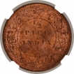 Copper Half Pice Coin of Victoria Empress of Calcutta Mint of 1894.