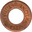 Bronze One Pice Coin of King George VI of Calcutta Mint of 1947.