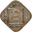 Cupro Nickel Two Annas Coin of King George V of Calcutta Mint of 1934.