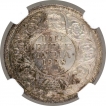 Silver Half Rupee Coin of King George V of Bombay Mint of 1928.