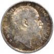 Silver One Rupee Coin of King Edward VII of Calcutta Mint of 1903.