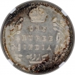 Silver One Rupee Coin of King Edward VII of Bombay Mint of 1906.