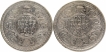 Silver One Rupee Coins of King George V of Calcutta and Bombay Mint of 1911.