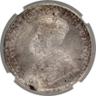 Silver One Rupee Coin of King George V of Calcutta Mint of 1915.