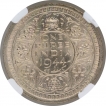 Silver One Rupee Coin of King George VI of Lahore Mint of 1944.