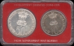 Silver UNC Set of Food & Work for All of Bombay Mint of 1976.
