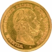 Gold Five Mark Coin of Wilhelm I of Kingdom of Prussia of Germany of 1877.