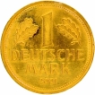 Gold One Deutsche Mark Coin of Germany of 2001.