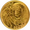 Gold Five Scudi Coin of Sanmarino of 1980.