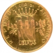 Gold Five Scudi Coin of Sanmarino of 1982.