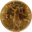 Gold Five Scudi Coin of Sanmarino of 1984.