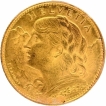 Gold Ten Francs Coin of Bern Mint of Switzerland of 1922.