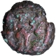 Copper Karshapana Coin of Jyeshthamitra  of Kaushambi Region.