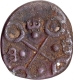 Potin Coin of Siri Satakarni of Satavahanas of Junnar Lion type.