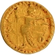 Gold Dinar Coin of Huvishka of Kushan Dynasty of Oesho type.