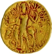 Vasishka Gold Dinar Oesho type Coin of Kushan Dynasty.