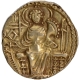 Kipanada Gold Dinar Coin of Later Kushan Dynasty.