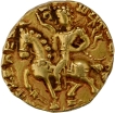 Horseman type Extremely Rare Gold Dinar Coin of Kumaragupta I Raja Mahendraditya of Gupta Dynasty in almost Un Circulated Condition.