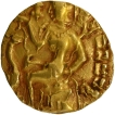 Horseman type Extremely Rare Gold Dinar Coin of Kumaragupta I Raja Mahendraditya of Gupta Dynasty in almost Un Circulated Condition.