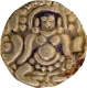 Rare Base Gold Four and Half Masha Coin of Kalachuris of Tripuri of Gangeya Deva.