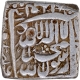 Mughal Empire Akbar Silver Square Rupee Coin of Fathpur Dar ul Sultana Mint with Hijri year 989.