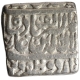  Urdu Zafar Qarin Mint Silver Square Rupee AH 1000 (Alf) Coin of Akbar.