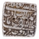 Urdu Zafar Qarin Mint Silver Square Rupee AH 1000 (Alf) Coin of Akbar.