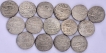 A lot of Fifteen  Coins of Bareli  Mint   Silver Rupee  AH 1173/74 /14 RY Ahmad Shah Durrani.