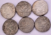 A lot of Six Coins of Muradabad  Mint  Silver Rupee  AH 1173 /74 /14 RY of Ahmad Shah Durrani.