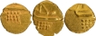 Lot of Three Gold Fanam Coins of Nayakas of Chitradurga.