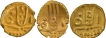 Lot of Three Gold Fanam Coins of Nayakas of Chitradurga.