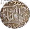  Gadha & Battle axe symbol Unlisted  Silver Rupee  AH 121X /34 RY Coin of Daulat Rao of Gwalior.