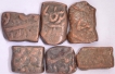   Farkhanda Bunyad Haidarabad  Mint,  Copper Paisa (Dub) (6) Coins of Mir Mahbub Ali Khan of Hyderabad.