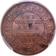 PCGS Genuine Graded Bronze One Quarter Anna Coin of King George V of  Calcutta Mint of 1916.