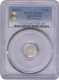 PCGS MS 64 Graded Silver Two Annas Coin of Victoria Queen of Calcutta Mint of 1862.