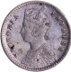 Re-engraved I Silver Two Annas Coin of Victoria Empress of Calcutta Mint of 1883 with Ghost Impression.