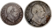 Rare Silver Different Denomination Coins of King William IIII of Calcutta Mint of 1835.