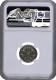 NGC Graded Silver Quarter Rupee Coin of Victoria Queen of Calcutta Mint of 1862.