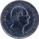 F incused Silver Half Rupee Coin of King William IIII of Calcutta Mint of 1835.