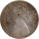 Rare Type Silver Half Rupee Coin of Victoria Queen of Calcutta Mint of 1862.