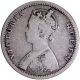 Silver Half Rupee Coin of Victoria Queen of Bombay Mint of 1876.